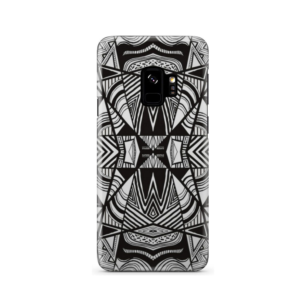 Polynesian Tribal Phone Case White And Black Samsung Galaxy S9 - Polynesian Pride