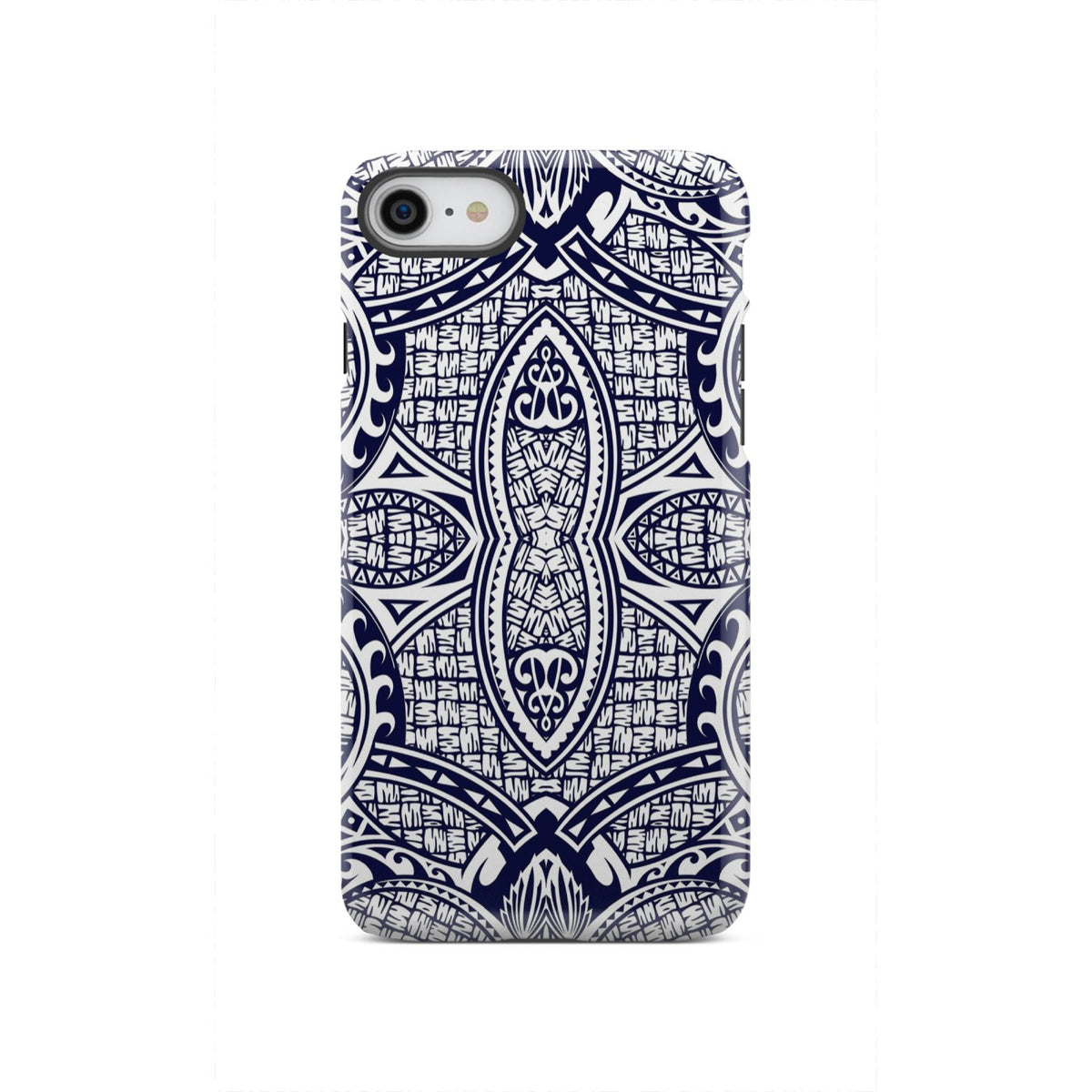 Polynesian Tough Case Blue And White iPhone SE 2020 - Polynesian Pride