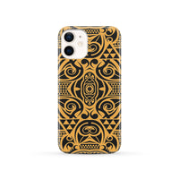 Polynesian Phone Case Yellow Black iPhone 12 - Polynesian Pride