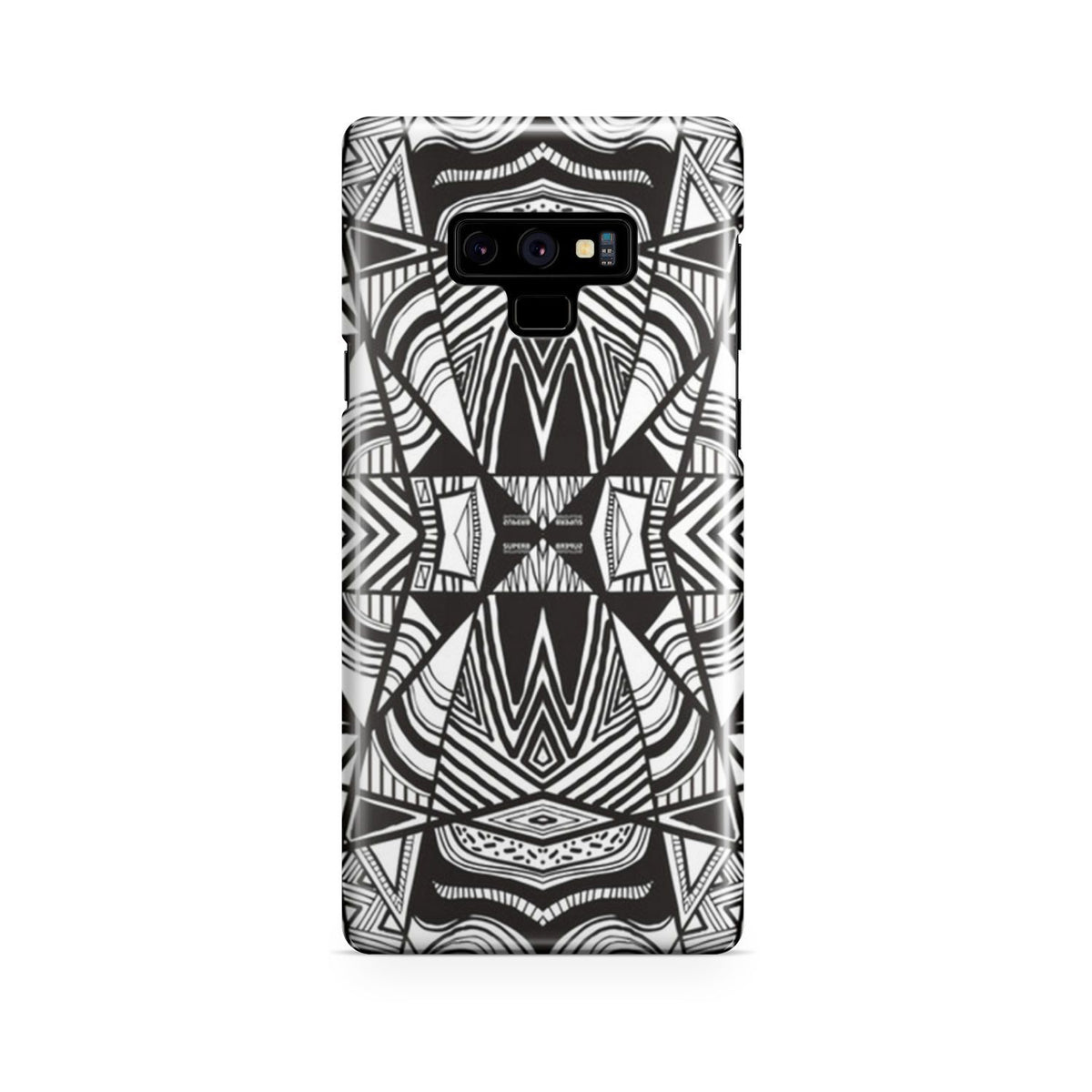 Polynesian Tribal Phone Case White And Black Samsung Galaxy Note 9 - Polynesian Pride