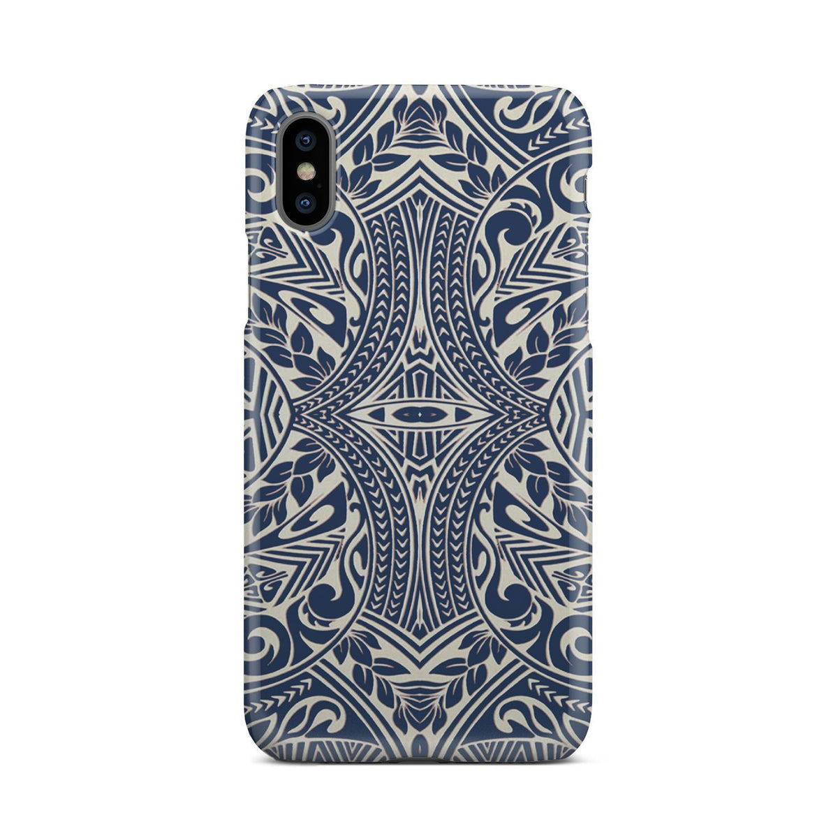 Polynesian Phone Case Blue iPhone X - Polynesian Pride