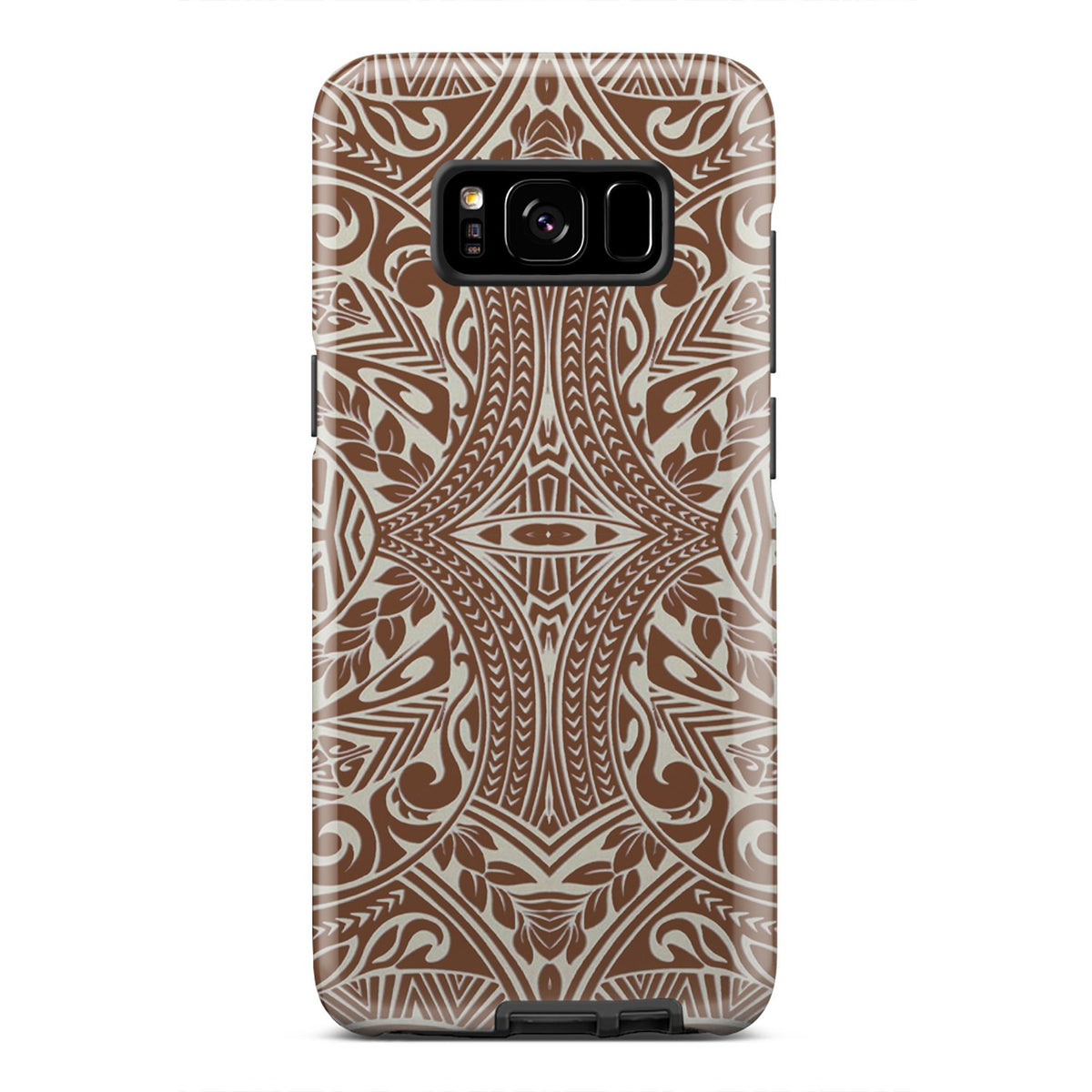 Polynesian Tribal Tough Case Brown Samsung Galaxy S8 - Polynesian Pride