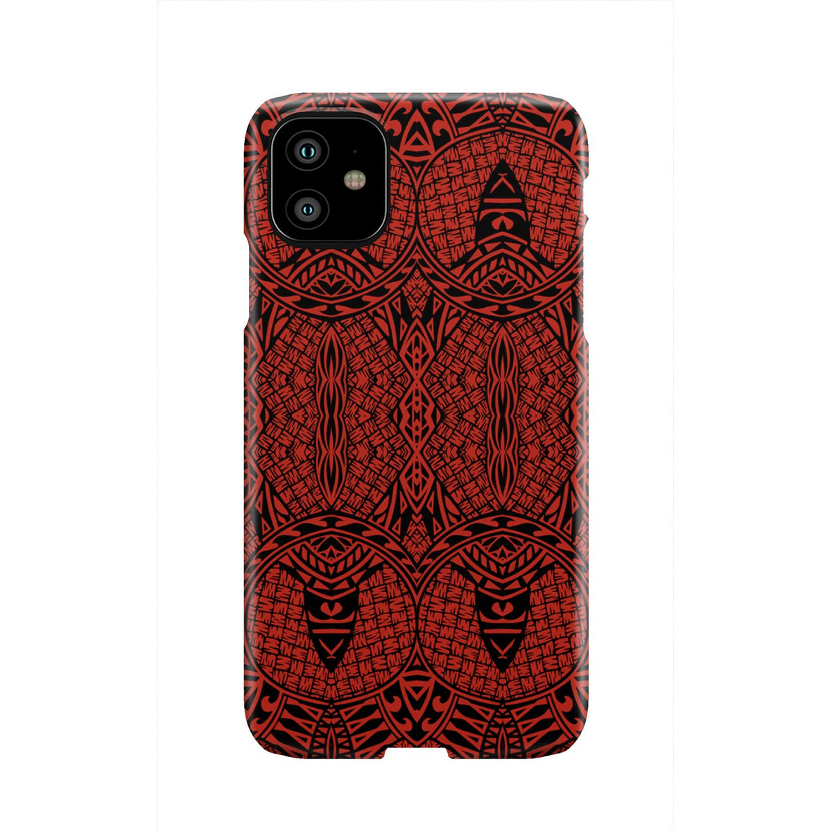 Polynesian Phone Case Red iPhone 11 - Polynesian Pride