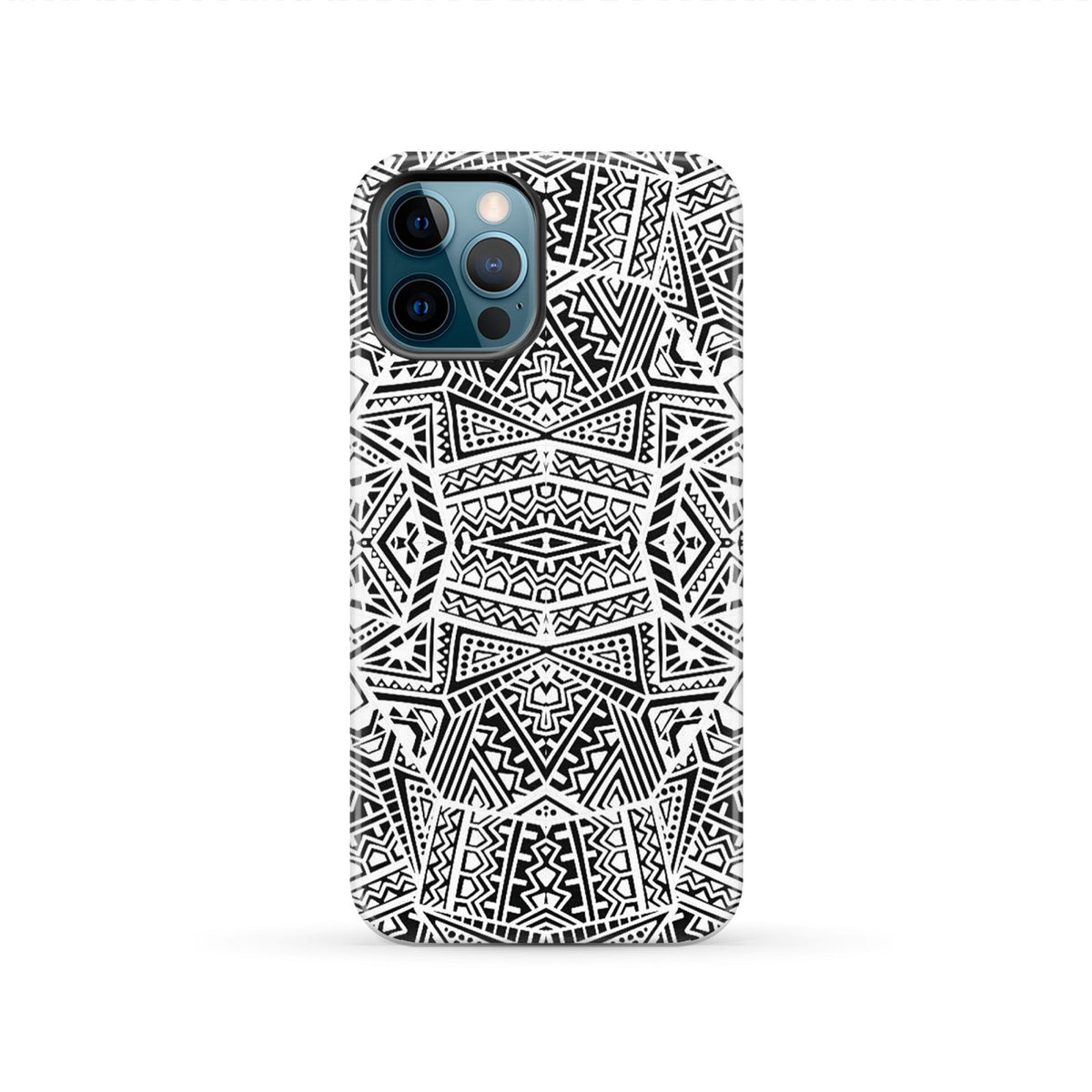 Polynesian Tough Case White And Black iPhone 12 Pro - Polynesian Pride