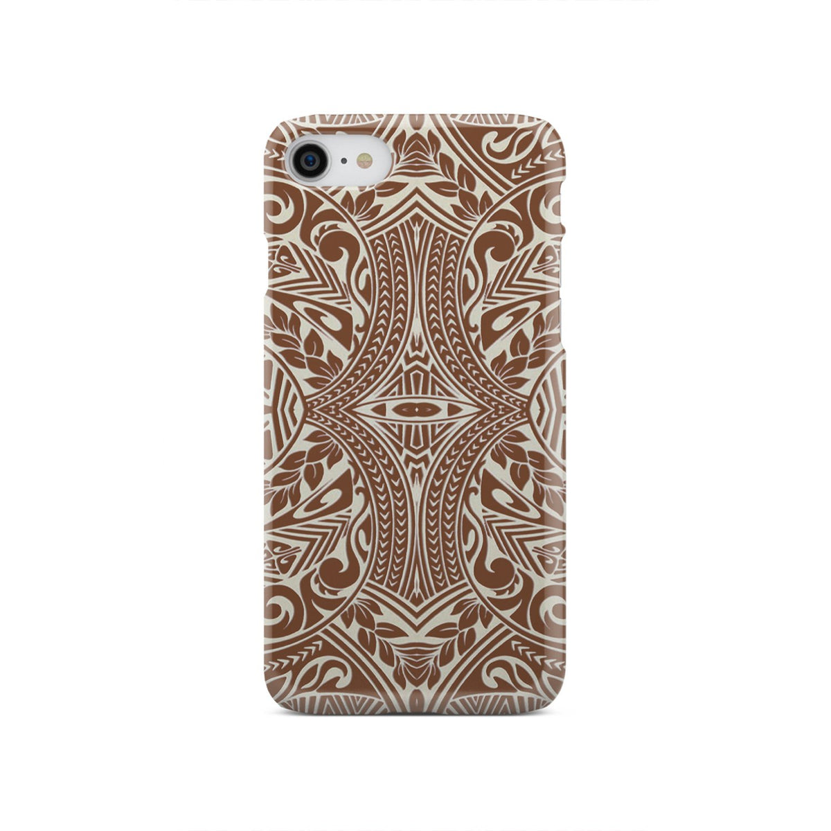 Polynesian Tribal Phone Case Brown iPhone SE 2020 - Polynesian Pride