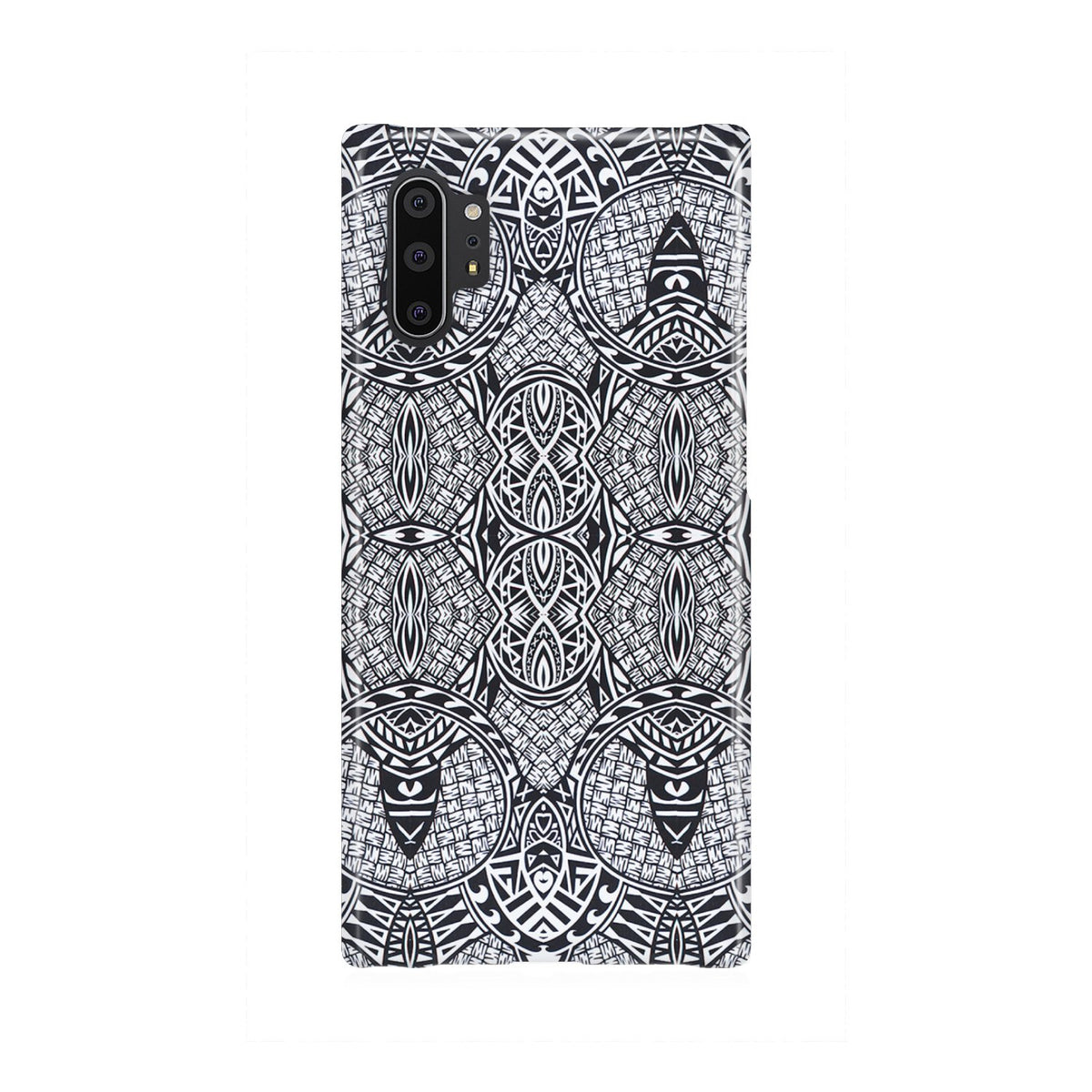 Polynesian Phone Case Black And White Samsung Galaxy Note 10 Plus - Polynesian Pride