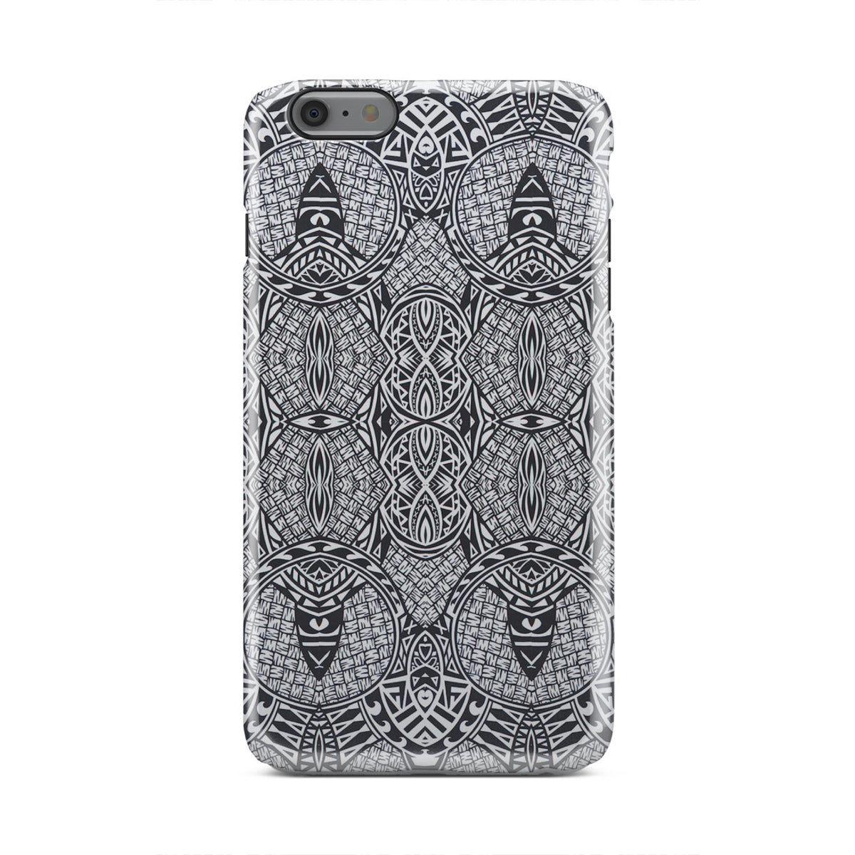 Polynesian Tough Case Black And White iPhone 6s Plus - Polynesian Pride