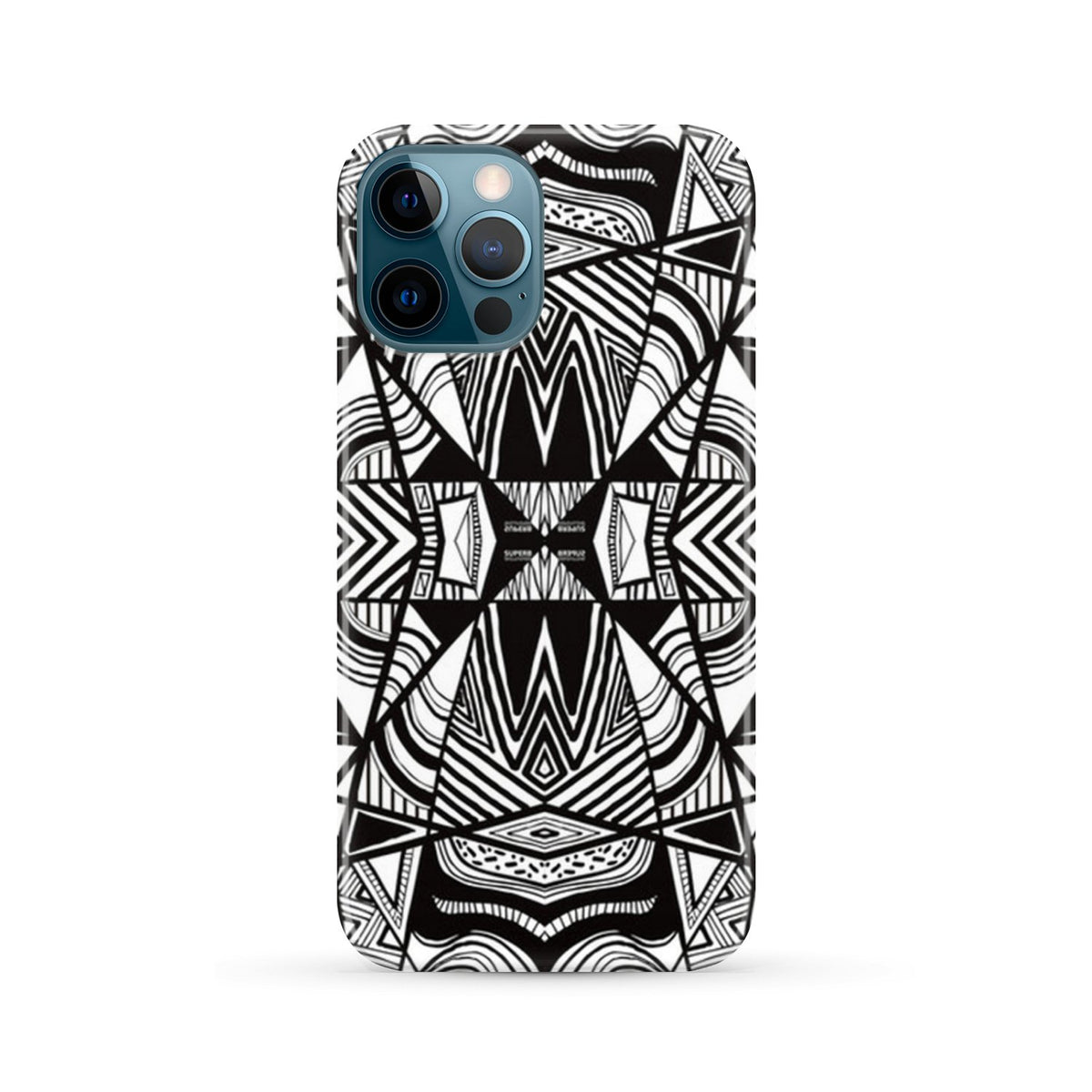Polynesian Tribal Phone Case White And Black iPhone 12 Pro Max - Polynesian Pride