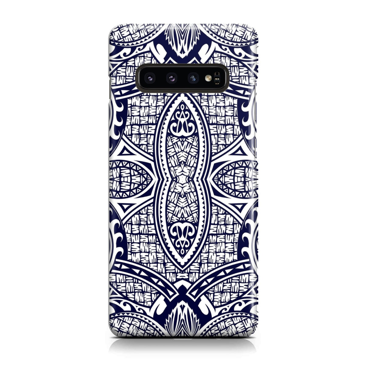 Polynesian Phone Case Blue And White Samsung Galaxy S10 Plus - Polynesian Pride