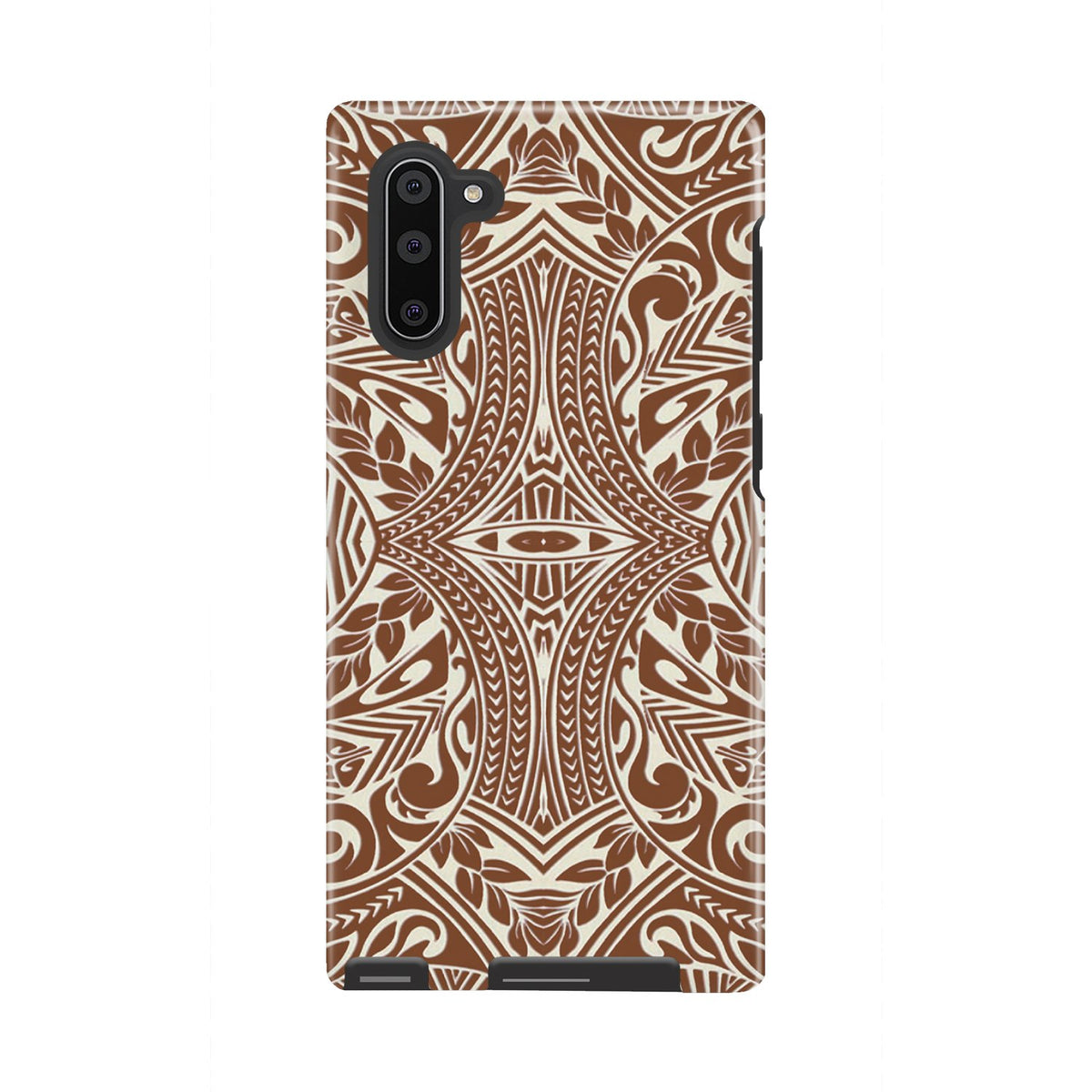 Polynesian Tribal Tough Case Brown Samsung Galaxy Note 10 - Polynesian Pride