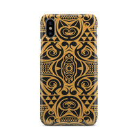 Polynesian Phone Case Yellow Black iPhone Xs - Polynesian Pride