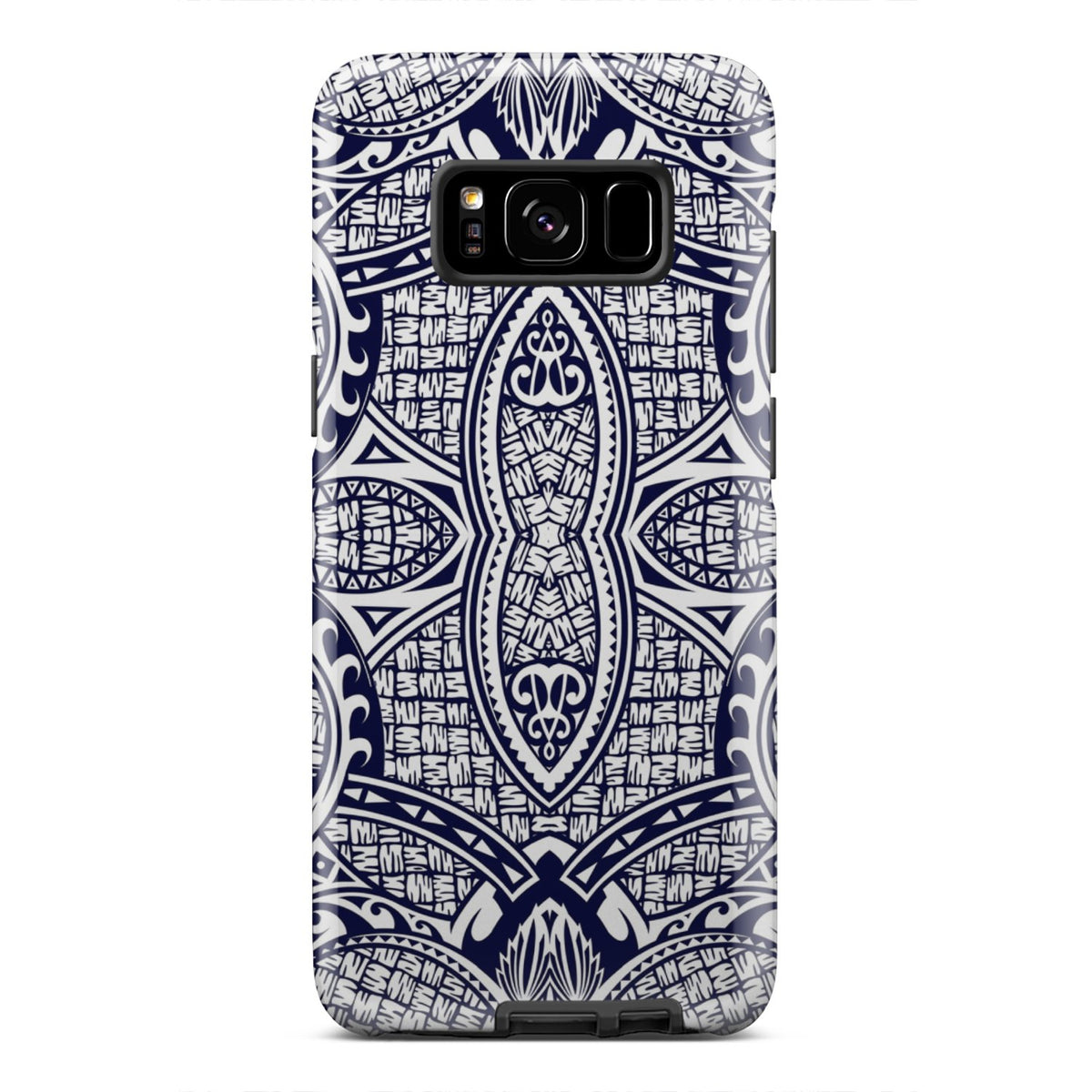 Polynesian Tough Case Blue And White Samsung Galaxy S8 - Polynesian Pride