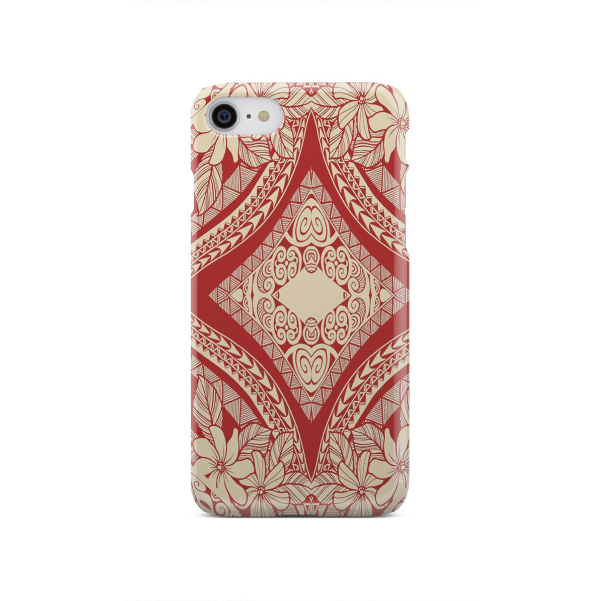 Polynesian Phone Case Red And Yellow iPhone SE 2020 - Polynesian Pride