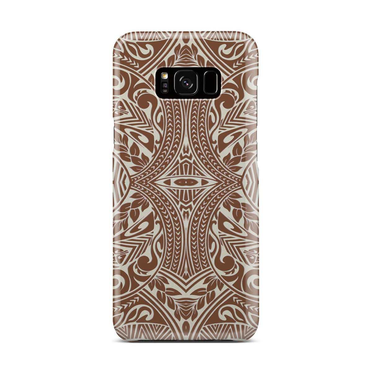 Polynesian Tribal Phone Case Brown Samsung Galaxy S8 Plus - Polynesian Pride
