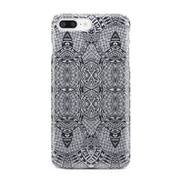 Polynesian Phone Case Black And White iPhone 8 Plus - Polynesian Pride