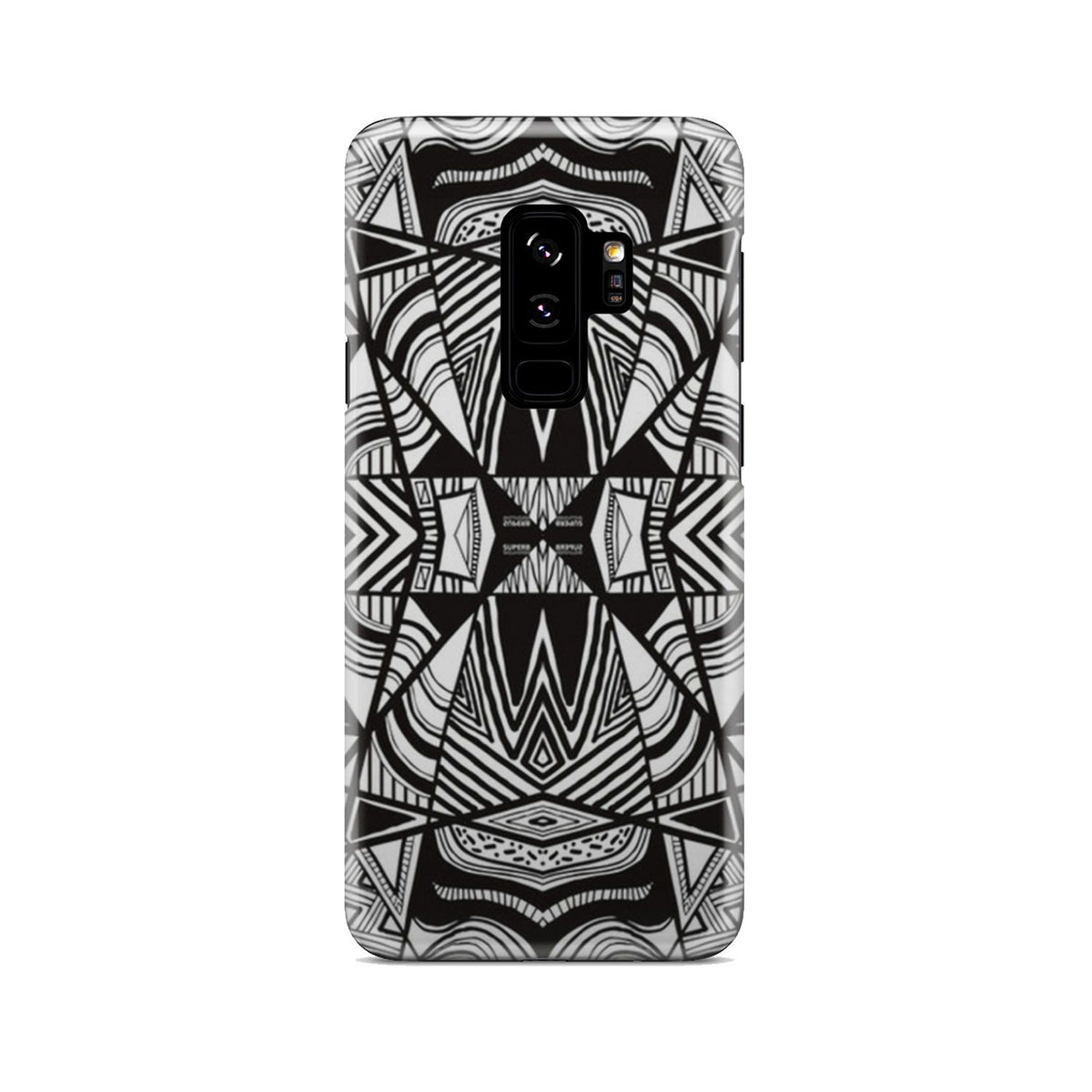 Polynesian Tribal Phone Case White And Black Samsung Galaxy S9 Plus - Polynesian Pride