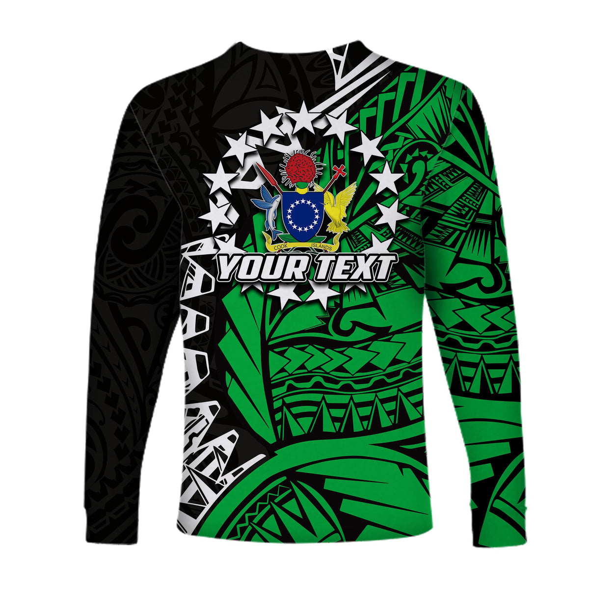 (Custom Personalised)Cook Islands Long Sleeve Shirts Rarotonga Polynesian Style LT6 - Polynesian Pride