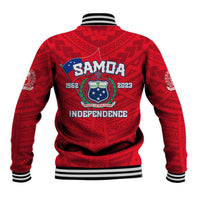 Samoa Independence Baseball Jacket 2023 Red Style LT6 - Polynesian Pride