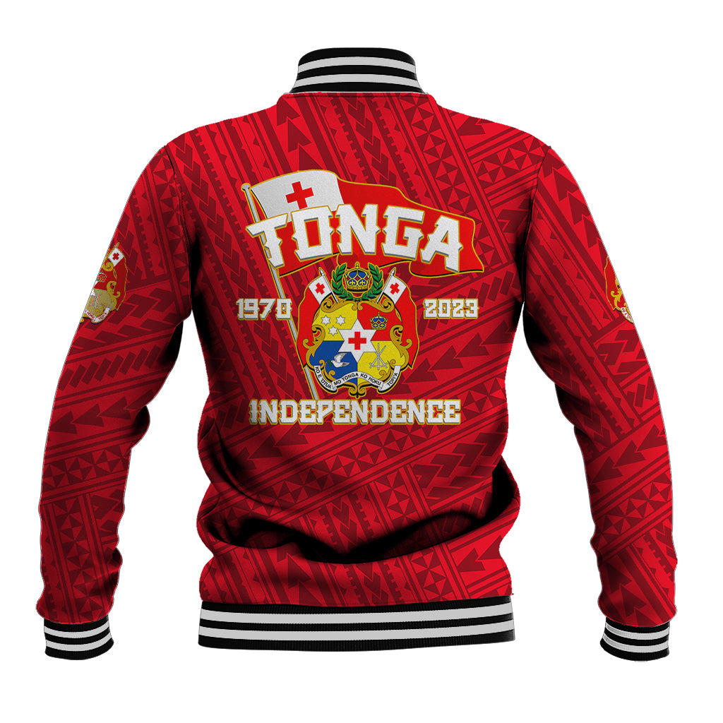 Tonga Independence Baseball Jacket 2023 Red Style LT6 - Polynesian Pride