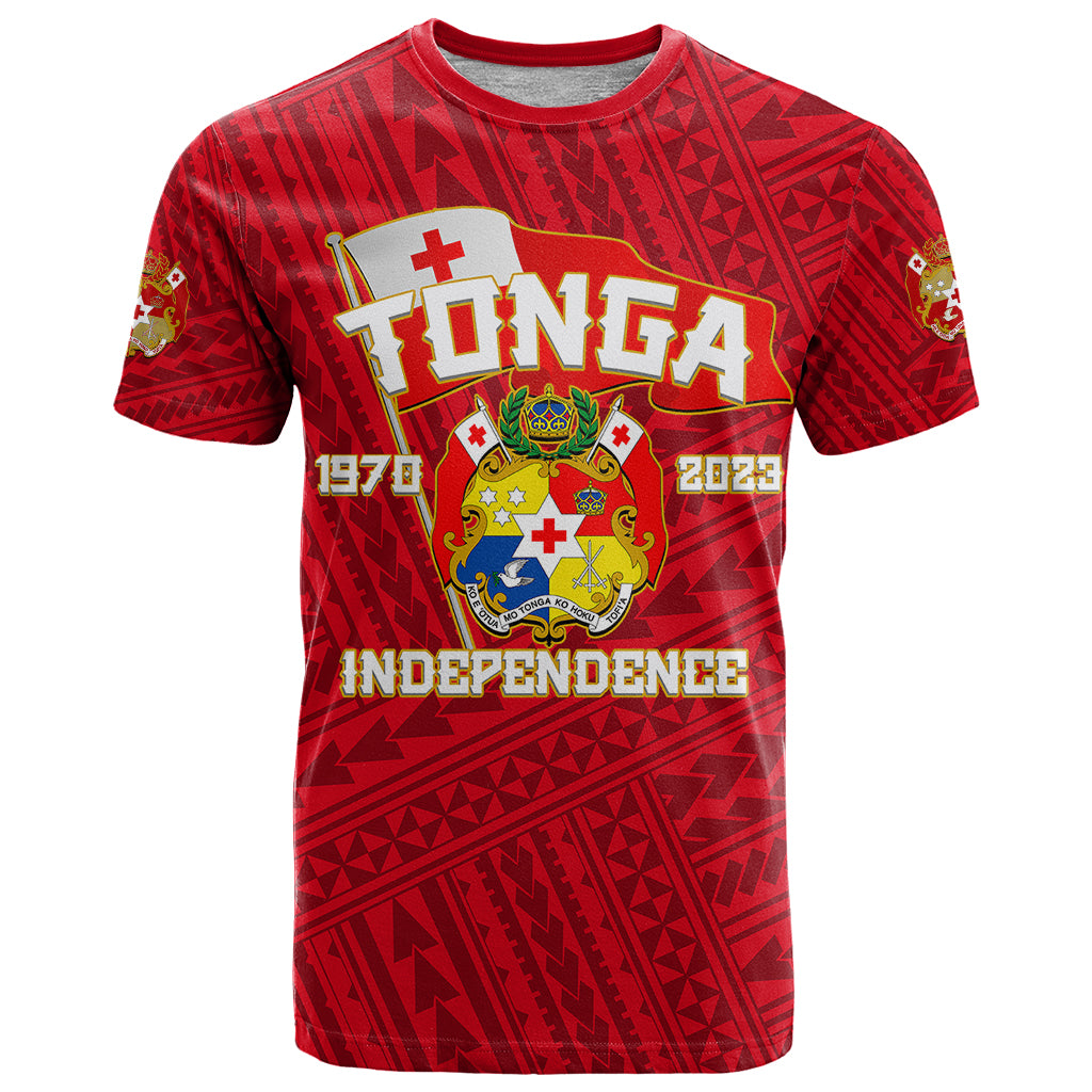 Tonga Independence T Shirt 2023 Red Style LT6 Red - Polynesian Pride