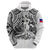 Custom Haiti Hoodie Polynesian Neg Maron White Style LT6 - Polynesian Pride