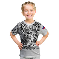 (Custom Personalised) Haiti Kid T Shirt Polynesian Neg Maron White Style LT6 Youth XL Size14 - Polynesian Pride