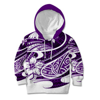 Polynesian Tribal Kid Hoodie Purple LT6 Hoodie Purple - Polynesian Pride