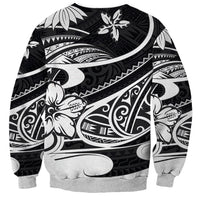 Polynesian Tribal Sweatshirt Black LT6 - Polynesian Pride