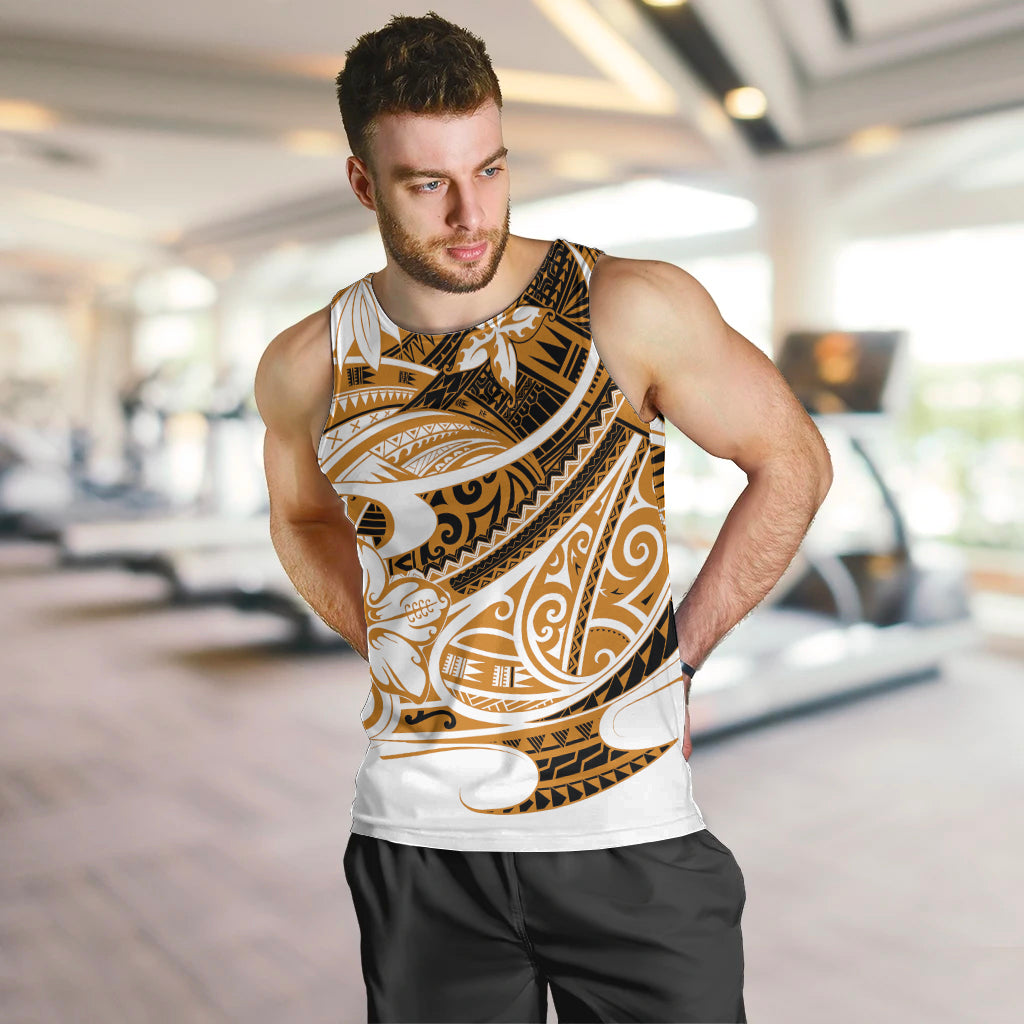 Polynesian Tribal Men Tank Top Gold LT6 - Polynesian Pride