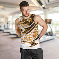 Polynesian Tribal Men Tank Top Gold LT6 - Polynesian Pride