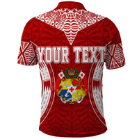 Custom Tonga Independence Day Polo Shirt Kupesi Pattern Mix Style LT7 - Polynesian Pride