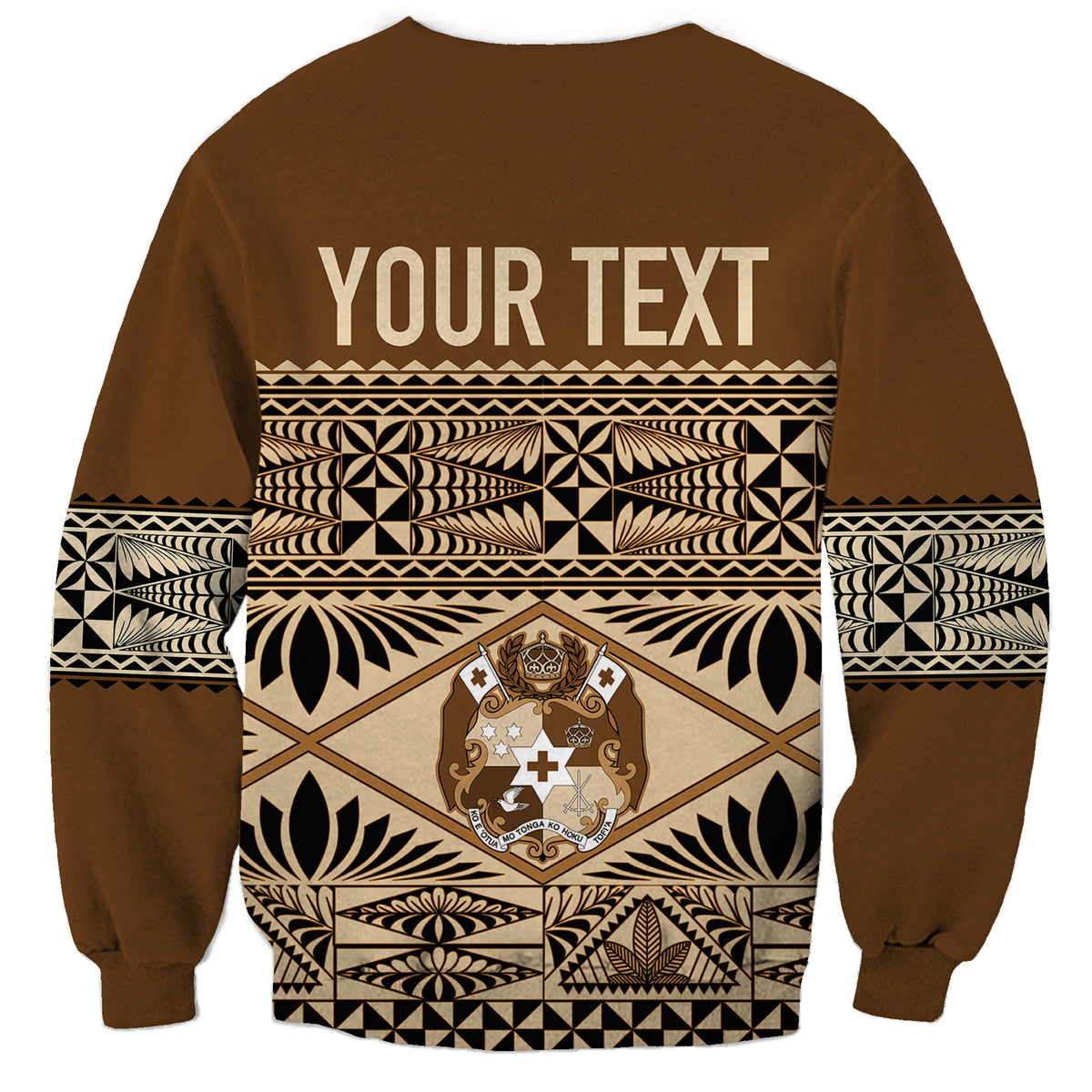Personalised Tonga Independence Day Sweatshirt Ngatu Tapa Style LT7 - Polynesian Pride