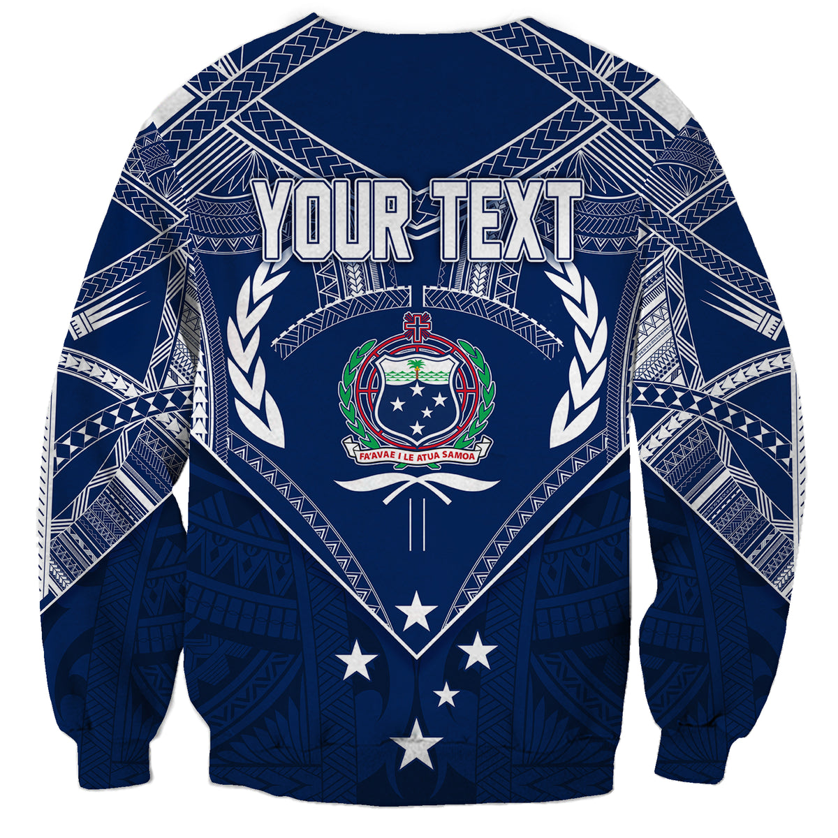 Personalised Samoa Independence Day Sweatshirt Chest Tattoo Symbolic Style LT7 - Polynesian Pride