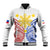 Personalised Philippines Independence Day Baseball Jacket Tribal Sun and Stars Ver 01 LT7 Unisex White - Polynesian Pride