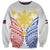 Personalised Philippines Independence Day Sweatshirt Tribal Sun and Stars Ver 01 LT7 Unisex White - Polynesian Pride