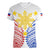 Personalised Philippines Independence Day Women V Neck T Shirt Tribal Sun and Stars Ver 01 LT7 - Polynesian Pride