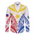 Personalised Philippines Independence Day Long Sleeve Button Shirt Tribal Sun and Stars Ver 02 LT7 Unisex White - Polynesian Pride