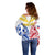 Personalised Philippines Independence Day Off Shoulder Sweater Tribal Sun and Stars Ver 02 LT7 - Polynesian Pride