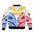 Personalised Philippines Independence Day Sleeve Zip Bomber Jacket Tribal Sun and Stars Ver 02 LT7 - Polynesian Pride