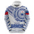 Custom Samoa Rugby Hoodie Manu Samoa Gradient White LT7 Zip Hoodie White - Polynesian Pride