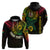 Custom Vanuatu Hoodie Turtle Chest Tattoo Flag Color LT7 Pullover Hoodie Black - Polynesian Pride