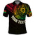 Custom Vanuatu Polo Shirt Turtle Chest Tattoo Flag Color LT7 Black - Polynesian Pride