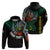 Custom Vanuatu Hoodie Turtle Chest Tattoo Flag Color Penama LT7 Pullover Hoodie Black - Polynesian Pride