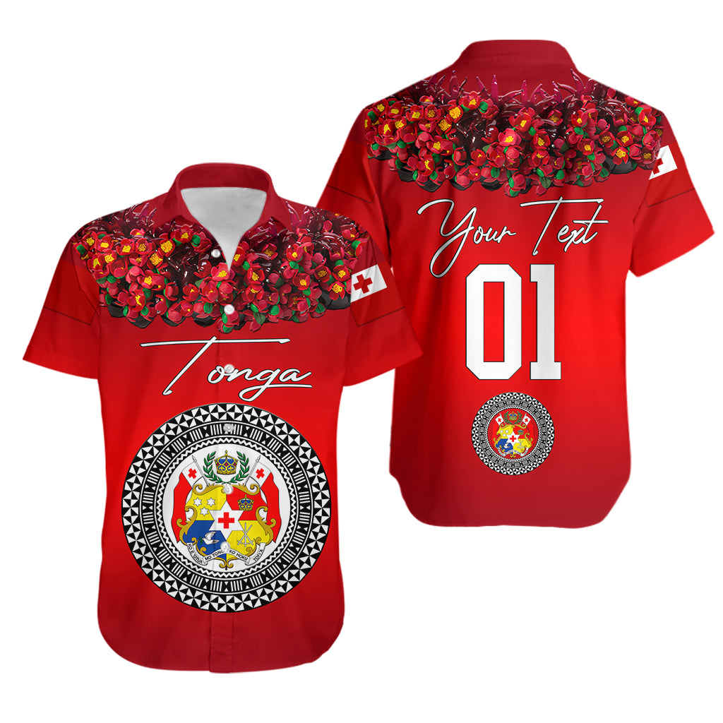(Custom Personalised) Tonga Emancipation Day Hawaiian Shirt Independence Day - Unique Kahoa Heilala Flower - Red LT8 Red - Polynesian Pride