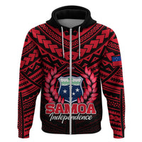 Samoa Independence Day Hoodie Ulafa Polynesian Unique Red No1 LT9 - Polynesian Pride