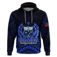 Samoa Independence Day Hoodie Ulafa Polynesian Unique Blue No2 LT9 - Polynesian Pride