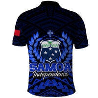 Samoa Independence Day Polo Shirt Ulafa Polynesian Unique Blue No2 LT9 - Polynesian Pride