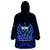 Samoa Independence Day Wearable Blanket Hoodie Ulafa Polynesian Unique Blue No2 LT9 - Polynesian Pride