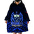 Samoa Independence Day Wearable Blanket Hoodie Ulafa Polynesian Unique Blue No2 LT9 - Polynesian Pride