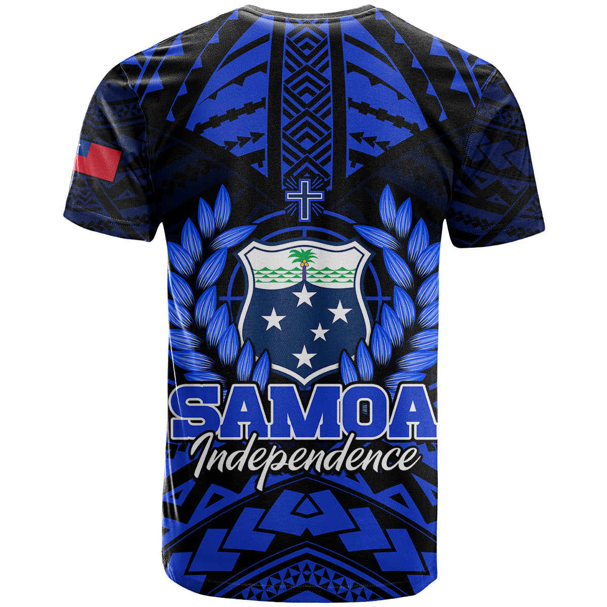 Samoa Independence Day T Shirt Ulafa Polynesian Unique Blue No3 LT9 - Polynesian Pride